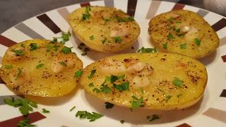 Como hacer patatas asadas al horno muy sabrosas || cocina con rock