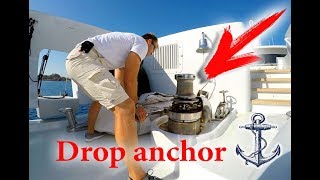 Drop anchor on a luxury yacht | Сброс якоря на яхте миллиардера !