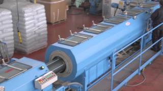EXTRUSION LINE FOR THE PRODUCTION OF HDPE PIPES