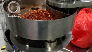Фасовка специй на вертикальной упаковочной машине с объемно роторным дозатором HDL 380A