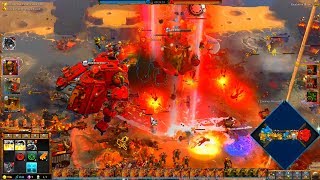 Orks vs Space Marines, 3v3, Hard AI - Warhammer 40K: Dawn Of War 3 - DEATHWATCH MOD