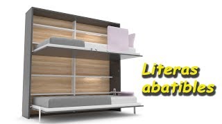 Literas abatibles para dormitorios infantiles
