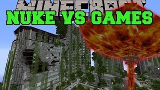 NUKE MOD VS SURVIVAL GAMES - Minecraft Mods Vs Maps - (Bombers and Nukes)