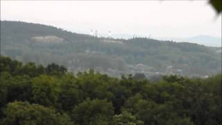 Poland. Польша. Вид на горы и виноградники в Лесу Вольском. Widok na góry i winnice w lesie Wolskim