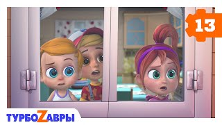 Мультсериал Турбозавры. Эпизод 13. Удар молнии и динозавры. Мультики для детей