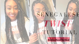 ✿Senegalese twist Tutorial (Rubberband Method)✿