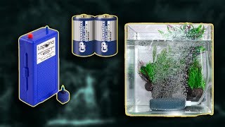 КОМПРЕССОР ДЛЯ АКВАРИУМА на батарейках Лагуна 3800М! Обзор, тест, плюсы и минусы!