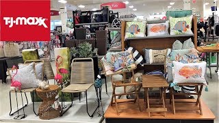 TJ MAXX SUMMER FURNITURE HOME DECOR - SHOP WITH ME SHOPPING STORE WALK THROUGH 4K