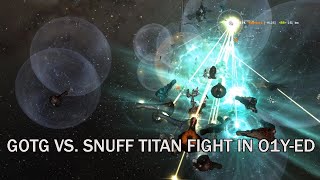 EVE Online:  GOTG vs. Snuff and fends Titan Fight in O1Y-ED
