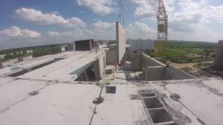 Монтаж панельного 9-ти этажного здания
