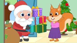 Famille d'Écureuil - Cadeaux Du Père Noël Animé 2021 en Français