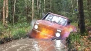 Взрыв болотного газа. Чуть не сгорел.