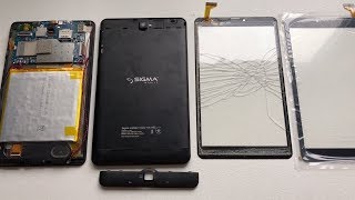 Разборка планшета Sigma TAB А82 и замена сенсора (тачскрина)