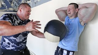 Новоселов замучал синтолового качка Терешина / Чуть не лопнули руки базуки