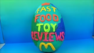 GIANT McDONALDS PLAY-DOH MYSTERY SURPRISE EGG by FAST FOOD TOY REVIEWS