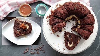 Chocolate Cake with Cheesecake Swirl