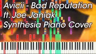 ◢◤ ? Avicii - Bad Reputation IMPOSSIBLE REMIX Synthesia Piano Cover + Midi  (ft. Joe Janiak)