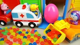 Pororo Car toys and Orbeez Surprise eggs with Baby doll play