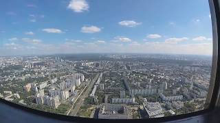 Xiaomi yi 4k Timelapse - Останкинская башня из ресторана "7 Небо"