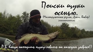 Ловля щуки осенью на спиннинг (Малоогруженная резина, джиг, воблер).Видео отчет 20 сентября 2016.