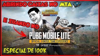 ZUANDO NO PUBG LITE E ABRINDO CAIXAS NO MTA - ESPECIAL DE 100 INSCRITOS