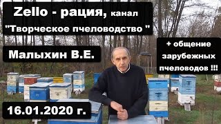 16.01.20 г. Z-рация, канал "Творческое пчеловодство" Малыхин В.Е., общение в режиме «вопрос - ответ»