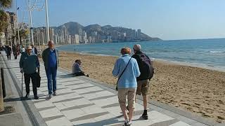 Benidorm A lot of poeple in levante beach today