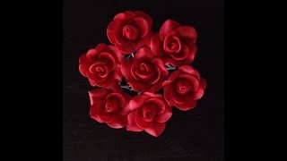 como Hacer una Rosa en Porcelana Fria
