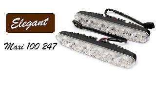 Elegant Maxi 100 247 — дневные ходовые огни (ДХО, DRL) — видео обзор 130.com.ua