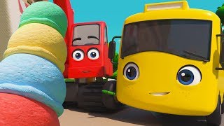 Digger Builds a Wobbly Birthday Ice Cream | Morphle and Friends | Cartoons for Kids| Go Buster
