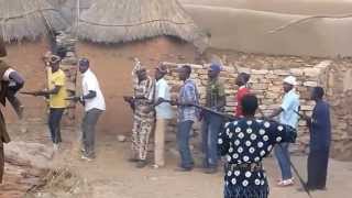 Dogon country : funeral of the chief of the masks at Tiogou March 2013
