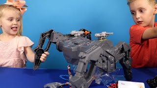 Crazy Justice League Movie Toys Robot Attacks the KIDS! Toy Test by KIDCITY