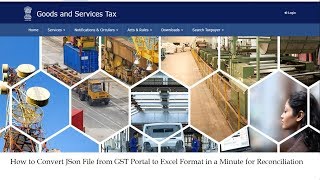 How to Convert JSon File in GSTR 2A  to Excel File in Quickest Way