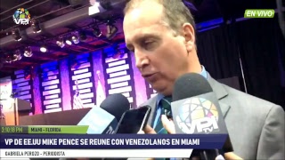 EN VIVO - VP de EE:UU MIke Pence se reune con Venezolanos en Miami