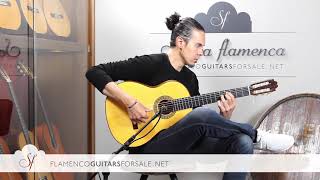 Francisco Sanchez 2019 flamenco guitar for sale played by Alberto Fernández