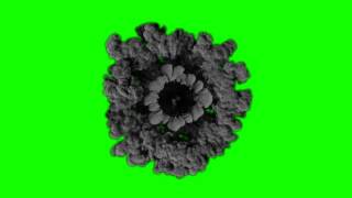FREE HD Green Screen EXPLOSION SMOKE OVERHEAD VIEW