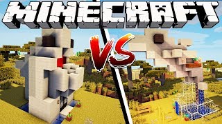 SHARK HOUSE VS DOLPHIN HOUSE - Minecraft
