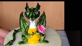 Дракон. Фигурки из мастики.Фигурки на торт из мастики.Украшение тортов мастикой видео.
