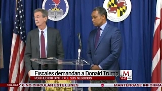 Demandan a Trump por recibir dinero de sus negocios
