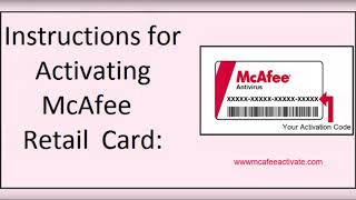 How to McAfee activate, Redeem retail card: McAfee.com/activate