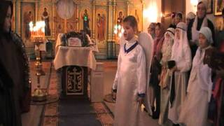 Видео-сценарий Рождества. Тихвинский храм. Ютановка