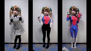 【着ぐるみ】美野里ちゃんがやっぱり下に着込んでる【ゼンタイ】