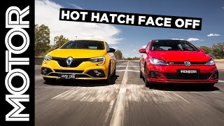Renault Megane RS EDC vs VW Golf GTI comparison review | MOTOR