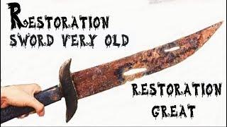 Restoration of the badly damaged sword