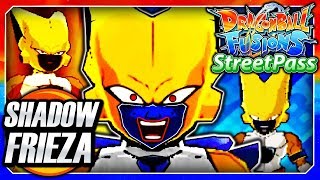 Dragon Ball Fusions 3DS English: Shadow Gold Frieza (Omega Frieza Streetpass Fusion) Fusion Gameplay