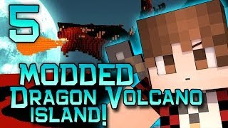 Minecraft: Dragon Volcano Island Modded! w/Mitch, Jerome and Ryan! Part 5 - SCORPION BOSS PIT!