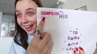 COVER REVEAL: Emma Chamberlain Sees Her COSMO COVER for the First Time! ? (And, Are Those Tears?!)