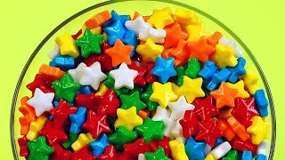 Лепим цветные звездочки из пластилина плей до!:) Учим цвета, развиваемся, растем!