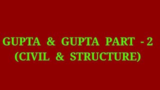 Gupta n Gupta(Steel n Concrete) Part-2  ll Important mcq for Civil Engg. Students