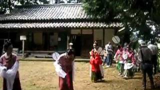 宮子姫顕彰祭（６）　神社の境内に入る時代行列